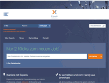 Tablet Screenshot of experis.at