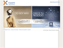 Tablet Screenshot of experis.mx